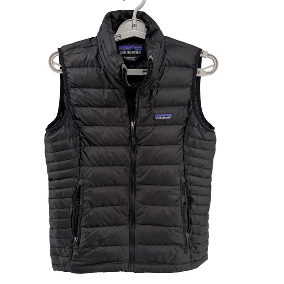 Patagonia Jackets & Blazers - Patagonia Womens Black Down Vest Full Zip Puffer Quilted Small